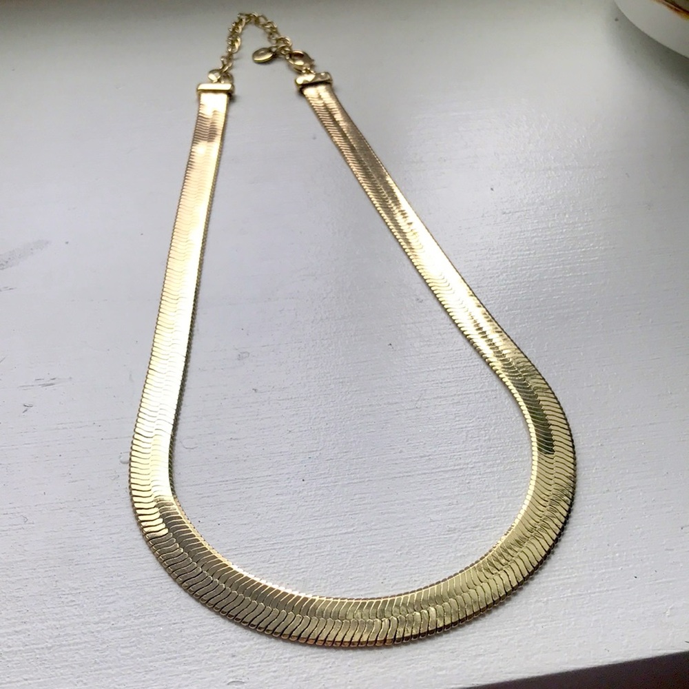 Gold statement necklace